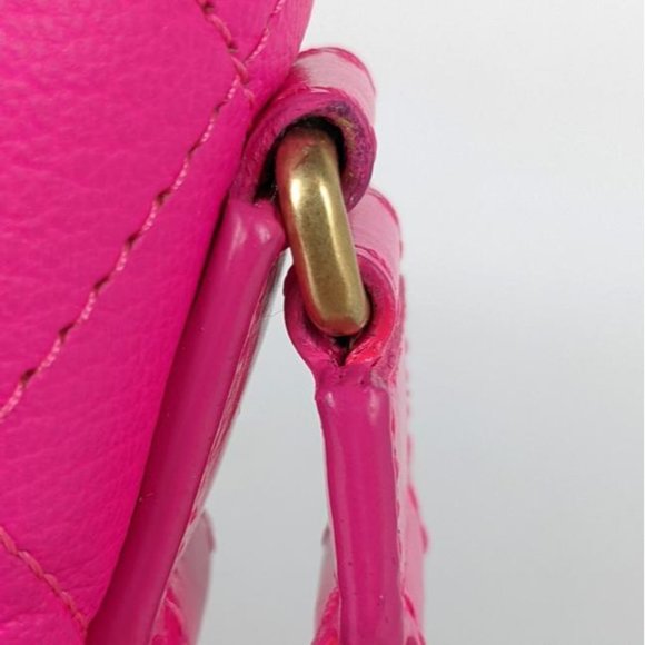 SOLD Chanel Gabrielle Small Rose Hot Pink Leather Shoulder Bag - Picture 6 of 10